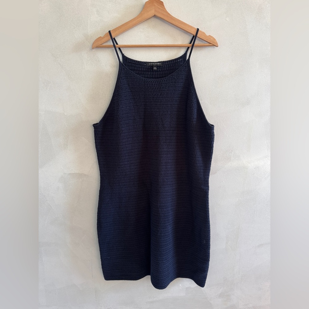 Banana Republic - Crochet Navy Mini Dress - Size XL